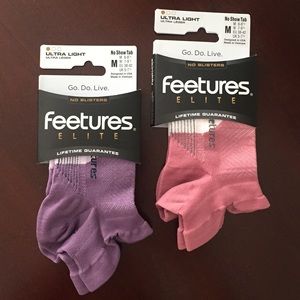 Feetures brand new socks. Two pairs.
